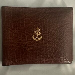 Vintage Jay Dee Handmade Fine Leather Bi-fold wallet Redwood Califirnia